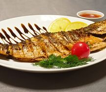 Форель на мангале