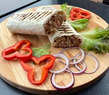 Шаурма со свининой маленькая