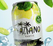 Вода без сахара с ароматизатором Aziano
