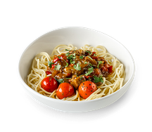 Яичная лапша с уткой в соусе унаги