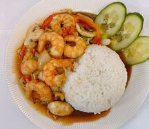 Рис с морепродуктами Сom Xao Hai San
