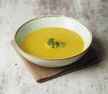 Суп-пюре из брокколи с сыром
