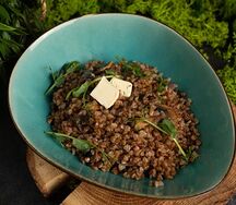 Гречка с грибами и луком