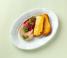 Паштет из цыплёнка с брусникой