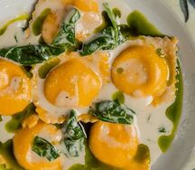 Равиоли с красной рыбой