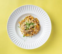 Фетучини с белыми грибами