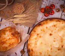 Русский пирог с куриной грудкой и картофелем