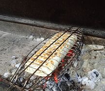 Шаурма куриная на углях