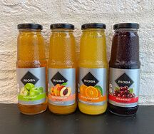 Сок Rioba в стеклянной бутылке
