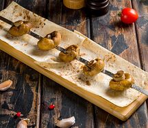 Грибы на углях