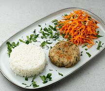 Ланч с куриной котлетой
