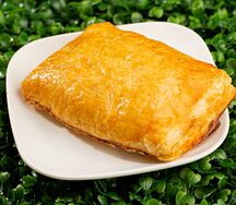 Слойка кура грибы 