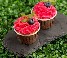 Капкейк с клубникой 