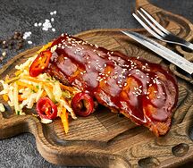 Свиные рёбрышки BBQ