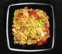 Вок с рисом и морепродуктами