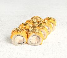 Запеченный с креветкой и чеддером
