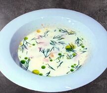 Сливочная уха с белой рыбой