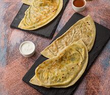 Кутаб с сыром и зеленью