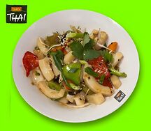 Кальмары с овощами в имбирном соусе Харусаме