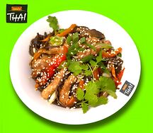 Гречневая лапша Вок с начинкой и соусом 