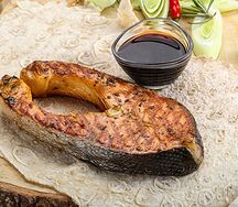 Форель на мангале