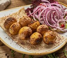 Молодой картофель на углях