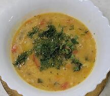 Лапша с куриными фрикадельками