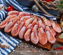 Отварные креветки 