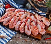 Отварные креветки 