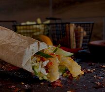 Шаурма с креветками