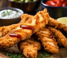 Стрипсы куриные и соус