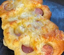 Пирог Сосиска с сыром