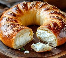 Булочка с творогом 