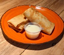 Блины с лососем и Творожным сыром