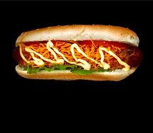 Хот-дог классический с куриной сосиской гриль