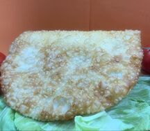 Чебурек с сыром и грибами
