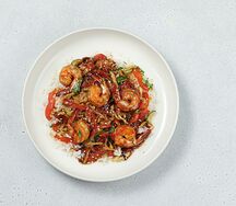 Рис с креветками в азиатском стиле