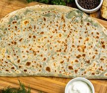 Кутаб с сыром и зеленью
