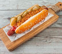 Хот-Дог Датский с говяжьей колбаской