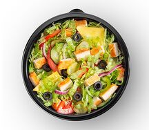 Салат с куриным шницелем