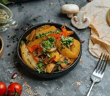 Картофель с грибами