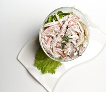 Салат с грибами