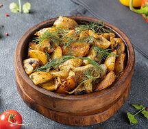 Картофель с грибами