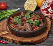 Печень по-грузински