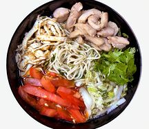 Холодный суп Кукси с курицей