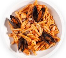 Казаречче с морепродуктами