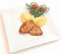 Куриные котлетки с пюре
