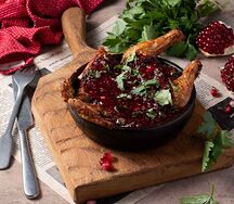 Цыпленок в ежевичном соусе