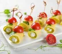 Цукини с сырным муссом