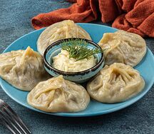 Манты с мясом